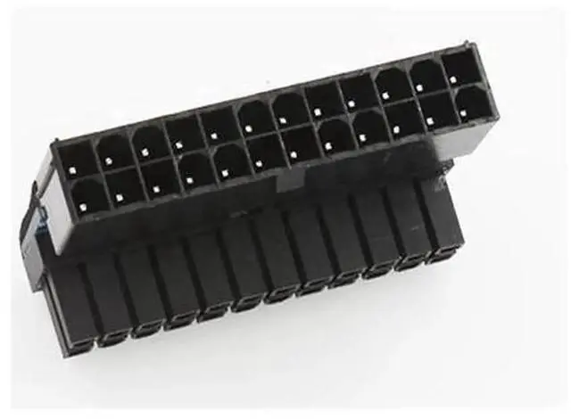 Alt view image 3 of 4 - ATX 24Pin 90 Degree Power Adapter Connector, 24Pin to 24Pin Angled Motherboard Main Power Plug for Modular PSU Cables