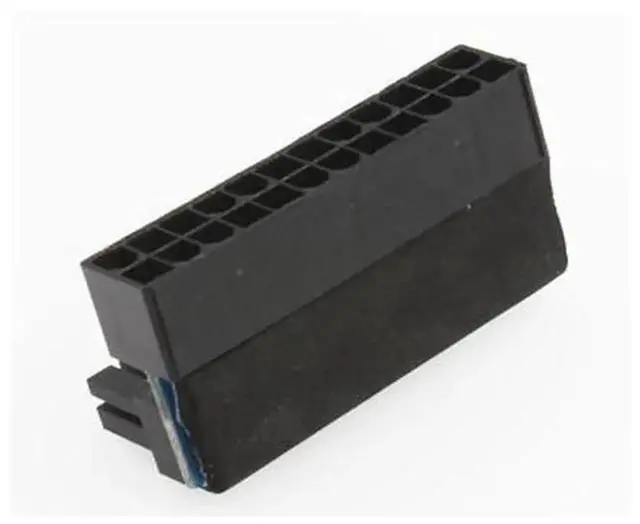 Alt view image 2 of 6 - ATX 24Pin 90 Degree Power Adapter Connector, 24Pin to 24Pin Angled Motherboard Main Power Plug, Compatible with Modular PSU Cables AABBCCDDFF