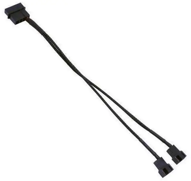 Main image of 4Pin IDE Molex to 2-Port 3Pin / 4Pin Cooling Fan Splitter Power Cable, PC Fan Power Adapter Cord for Power Supply Without Sufficient Fan Headers