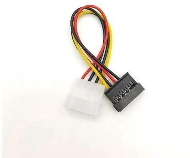 Main image of 4 Pin Molex Female to 15pin SATA Female Power Cable, IDE 4Pin to SATA 15Pin Power Conversion Adapter Cable for SATA HDD SSD Optical Drives, 5 Pack