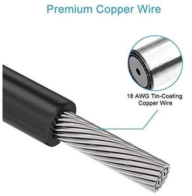 Alt view image 2 of 6 - 10Pin+18Pin to 24Pin (20+4Pin) Modular Power Cable, 18AWG 60cm Compatible with Corsair AX760 AX860 AX Series Modular PSU