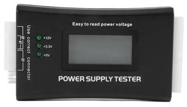Main image of Ruth's sister 20+4 Pin LCD Power Supply Tester, Compatible with ATX ITX BTX PC Power Supply, Supports PCI-E SATA HDD Interfaces for Computer PSU Voltage Testing