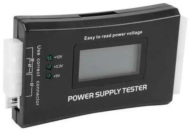 Alt view image 4 of 4 - Ruth's sister 20+4 Pin LCD Power Supply Tester, Compatible with ATX ITX BTX PC Power Supply, Supports PCI-E SATA HDD Interfaces for Computer PSU Voltage Testing
