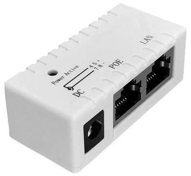 Alt view image 2 of 5 - 100Mbps Ethernet POE Separator, POE Network Splitter Hub, POE Power Supply Box, DC 5V-48V IEEE802.3af Standard, Extract Power From POE Cable for IP Camera, Wireless AP, Network Equipment