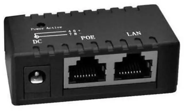 Alt view image 5 of 5 - 100Mbps Ethernet POE Separator, POE Network Splitter Hub, POE Power Supply Box, DC 5V-48V IEEE802.3af Standard, Extract Power From POE Cable for IP Camera, Wireless AP, Network Equipment