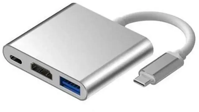 Main image of USB C Hub Multiport Adapter, Type C Hub with 4K HDMI, USB 3.0 Ports & USB-C Power Delivery Port, Portable Docking Station for MacBook 12 inch, MacBook Pro, Dell XPS 13 Laptops