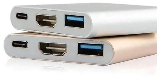 Alt view image 5 of 5 - USB C Hub Multiport Adapter, Type C Hub with 4K HDMI, USB 3.0 Ports & USB-C Power Delivery Port, Portable Docking Station for MacBook 12 inch, MacBook Pro, Dell XPS 13 Laptops