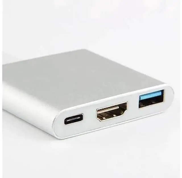 Alt view image 2 of 5 - USB C Hub Multiport Adapter, Type C Hub with 4K HDMI, USB 3.0 Ports & USB-C Power Delivery Port, Portable Docking Station for MacBook 12 inch, MacBook Pro, Dell XPS 13 Laptops