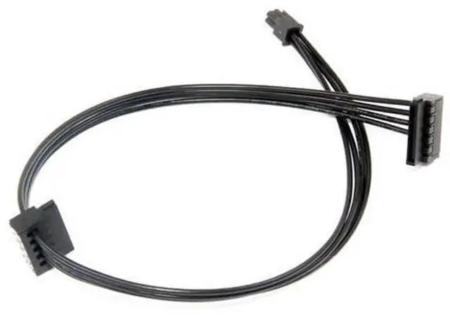 Main image of 5mm Small 4Pin to 2-Port 15Pin SATA Power Cable, Mainboard SATA HDD SSD Power Adapter Cord Compatible with Lenovo M410 M415 B415 510SA Desktop Computer Hard Disk Power Supply Line