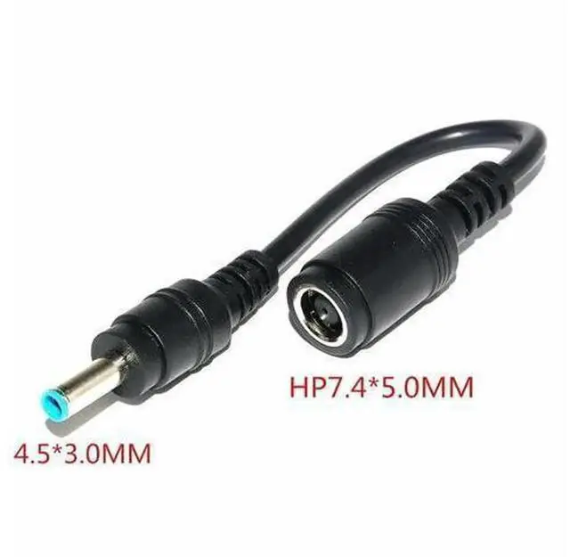 Main image of Straight DC Power Tip Adapter 7.4x5.0mm Female to 4.5x3.0mm Male Converter Connector, Laptop Charger Plug Adapter Compatible with HP Stream Spectre Pavilion Envy Elitebook Split Chromebook