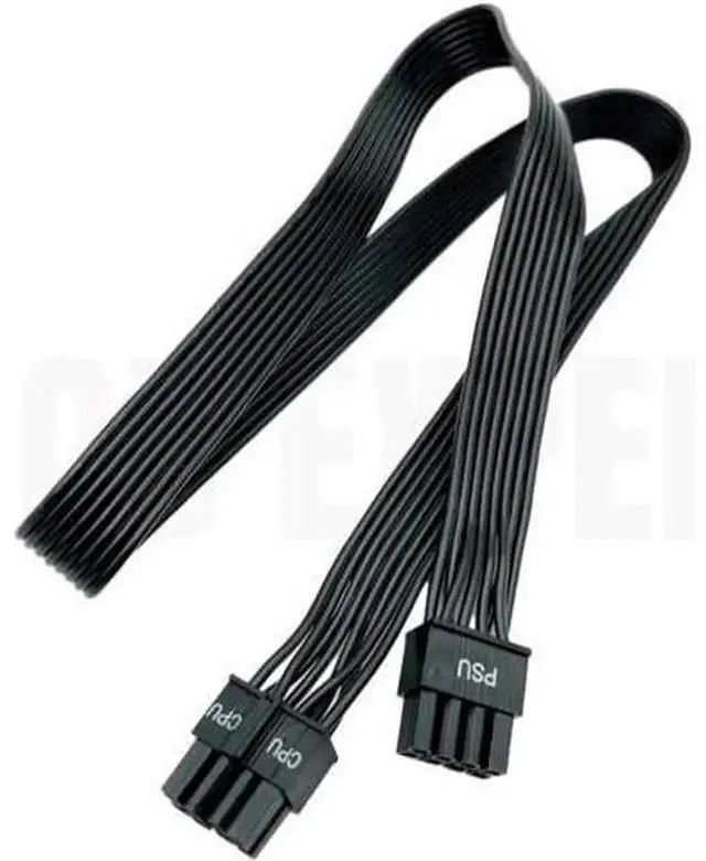 Main image of For Seasonic 8Pin to 4+4Pin EPS12V CPU Flat Power Cable, Modular CPU Power Cord Compatible with PRIME Ultra Gold SSR-1000GD2, 850GD2, 750GD2, 650GD2, 550GD2 Fully Modular PSU