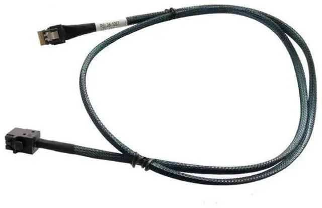 Main image of 80cm SlimSAS 4X SFF-8654 38Pin to MiniSAS HD 4X SFF-8643 36Pin Cable, 24Gbps SAS 3.0 & 8GT/s PCIe Transmission Server Storage Connection Cable