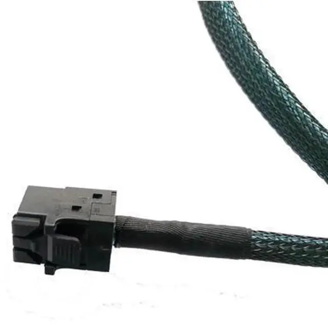 Alt view image 3 of 5 - 80cm SlimSAS 4X SFF-8654 38Pin to MiniSAS HD 4X SFF-8643 36Pin Cable, 24Gbps SAS 3.0 & 8GT/s PCIe Transmission Server Storage Connection Cable