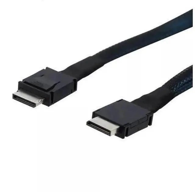 Main image of 100CM PCIE Oculink SFF-8611 4i to Mini SAS SFF-8611 4i Data Cable, Internal Server High Speed Interconnection Cord, Oculink to SFF8611 Transmission Wire for GPU, RAID Card, Storage Server Hardware Con