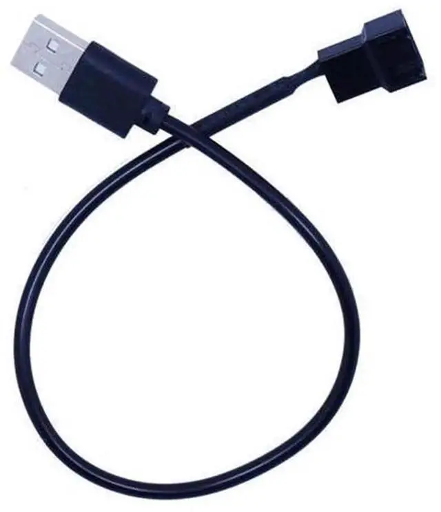Main image of 4Pin Female to 5V USB Male Adapter Cable, USB to 4 Pin Molex Fan Power Supply Cord, Computer Chassis Cooling Fan Power Conversion Cable for PC Case Fan, LED Light Strip, Low Voltage Equipment(5PCS)