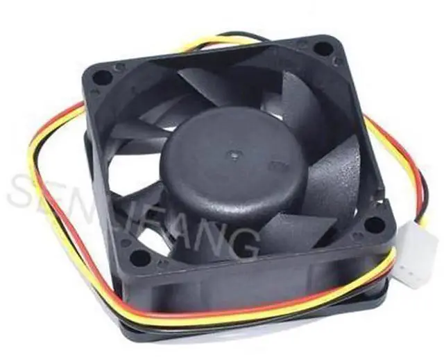 Alt view image 2 of 2 - Delta AFB0624EH DC24V 0.36A 60x60x25mm 3 Wires Square Cooling Fan, Compatible with Server, Inverter, Industrial Equipment for ABB Siemens Delta Frequency Converter Heat Dissipation