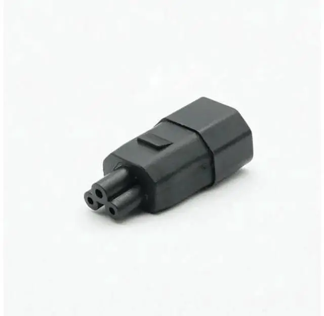 Main image of IEC 320 C14 Male to IEC C5 AC Power Plug Adapter, C14 Input to C5 Output Converter, Universal AC Mains Power Connector Adapter for Laptop Charger, Server Power Supply