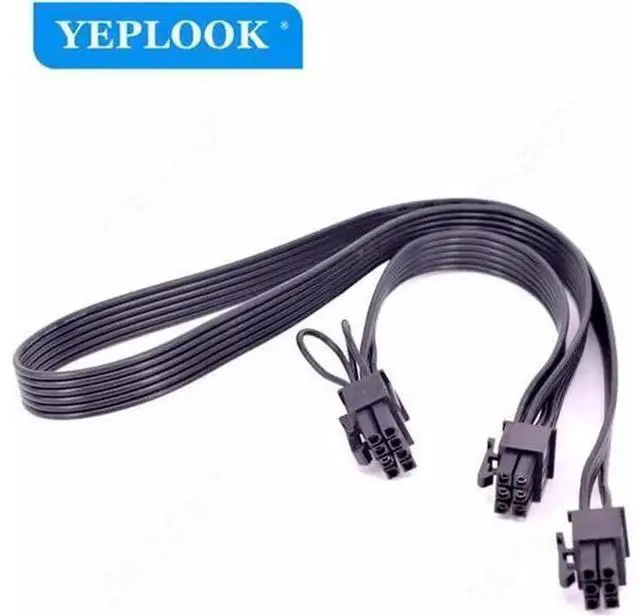 Main image of 60CM 18AWG PCIe 6Pin to 6Pin+8Pin GPU Modular Power Cable, Graphics Card Power Wire Compatible with CoolerMaster V Series Gold Fully Modular PSU V550 V650 V750 V850 V1000 V1300