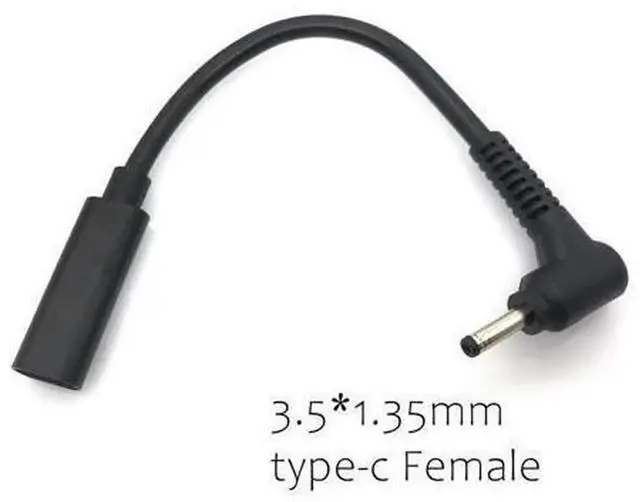 Main image of USB Type-C Female to 3.5x1.35mm Male DC Power Adapter Cable, PD Trigger USB-C to DC 3.5*1.35mm Barrel Jack Converter Charging Connector for Notebooks & DC Powered Devices