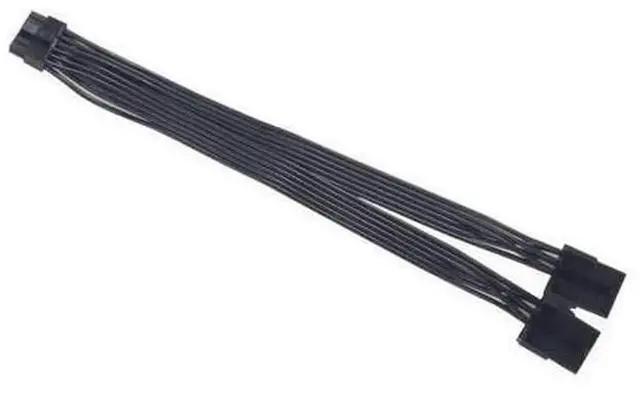 Alt view image 2 of 7 - Dual PCIe 6/8 Pin Female to Mini 12 Pin Male GPU Power Adapter Cable, Graphics Card Power Connector Wire Compatible with NVIDIA GeForce RTX 30 Series RTX 3080 RTX 3090 GPU, Double 8Pin Version