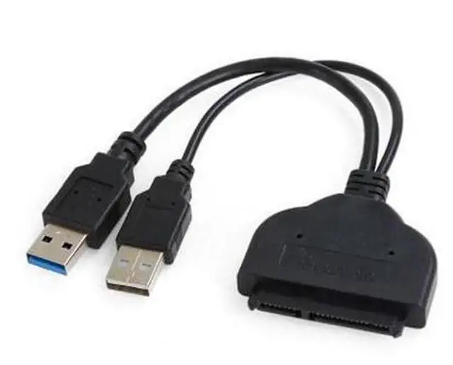 Alt view image 2 of 3 - USB 3.0 to SATA 22Pin Adapter with USB Power Cable, 2.5 Inch SATA HDD SSD Hard Drive Converter, Compatible with Seagate, WD, Toshiba, Samsung, Hitachi 2.5" SATA Hard Disk, Plug & Play for Data Backup,