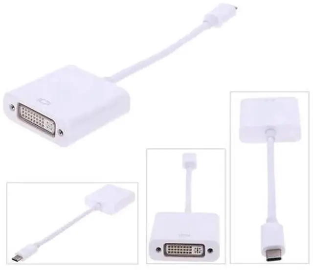 Main image of Type C USB 3.1 Male to DVI Cable, 1080P Portable Video Display Adapter Cord, USB-C to DVI Converter Supporting Mirror & Extended Mode, Compatible with Laptops, Tablets, Phones with Video Output for Mo