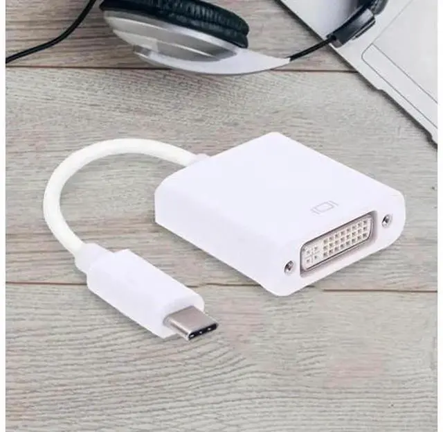 Alt view image 2 of 3 - Type C USB 3.1 Male to DVI Cable, 1080P Portable Video Display Adapter Cord, USB-C to DVI Converter Supporting Mirror & Extended Mode, Compatible with Laptops, Tablets, Phones with Video Output for Mo