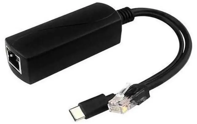 Main image of POE Splitter Compatible with Raspberry Pi 5, 5V 4A Type-C Output Gigabit Power Over Ethernet Splitter, IEEE802.3af/at PoE Splitter, Stable Power & Network Supply for Pi5, IP Camera and Small Single Bo