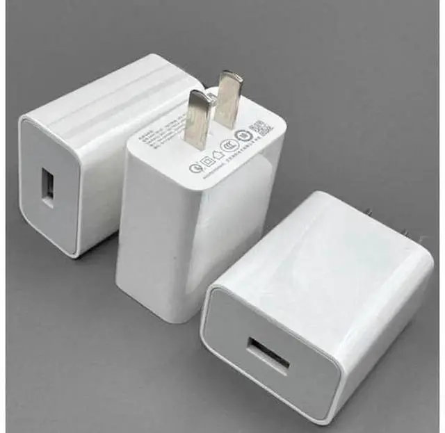 Alt view image 6 of 6 - New Original QC3.0 Fast Charging USB Charger, 18W Quick Charge Power Adapter, Pure White Travel Charger Compatible with Android Phones, Tablets and Power Banks