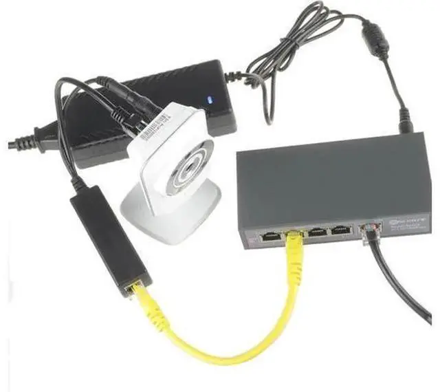 Alt view image 6 of 7 - Active PoE Splitter IEEE802.3af Compliant, 48V to 5V 2.4A Power Over Ethernet Splitter, Gigabit PoE Power Separator for IP Camera, Single Board Computer, Network Equipment