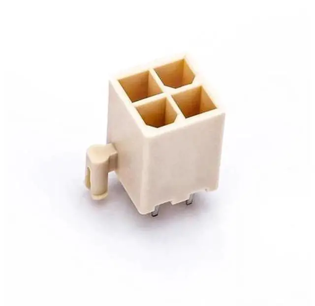 Alt view image 2 of 2 - 5Pcs Milky White 4P ATX DIP Motherboard Power Socket Connector, High Current 9A 4 Pin ATX DIP Power Female Connector for Mainboard Circuit Board Power Connection