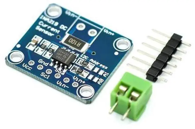 Main image of INA219 Current Power Monitoring Sensor Module, 219 Bi-directional Voltage Current Detector with I2C Interface, High Precision Power Monitoring Breakout Board for Arduino Electronic Projects