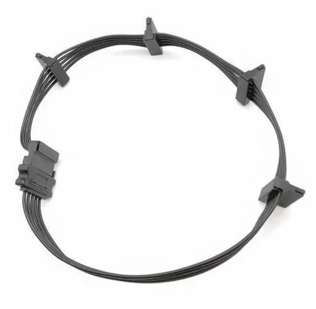 Alt view image 4 of 7 - 2 Pack SATA Power Splitter Cable 1 to 5, 19.7in(500mm) 15 Pin Male to Female SATA Power Cable Splitter, Power Up to 5 HDD SSD Optical Drives, Universal for WD Seagate Samsung Toshiba SATA Storage Devi