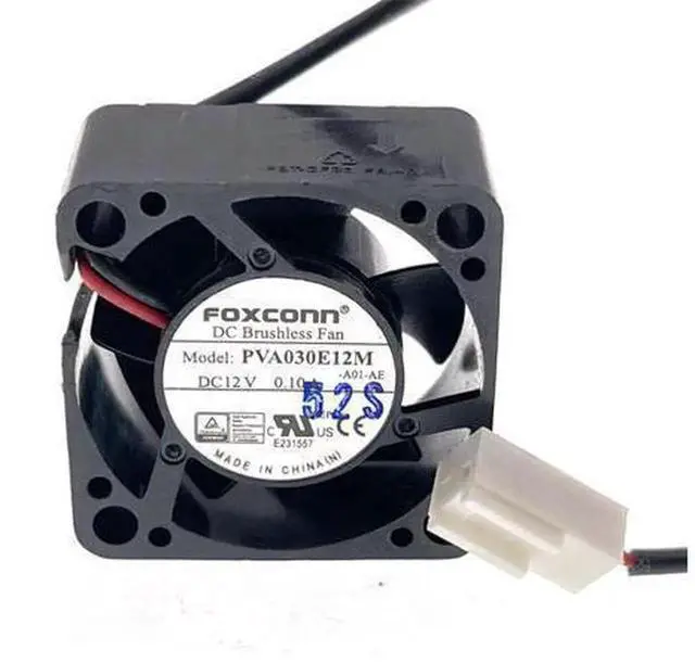 Alt view image 3 of 6 - 1Pcs PVA030E12M -A01-AE Cooling Fan, Replacement for FOXCONN 3015 Fan, 30x30x15mm 12V 0.10A 7000RPM 3CM Industrial Fan, Suitable for Industrial Computer & Set Top Box