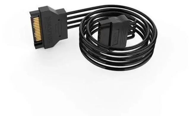 Alt view image 4 of 7 - 3 Pack 50cm Straight SATA Power Extension Cable, 15 Pin SATA Male to Female Power Extender Adapter Cord for Serial ATA HDD SSD CD Writer CD ROM Optical Drives