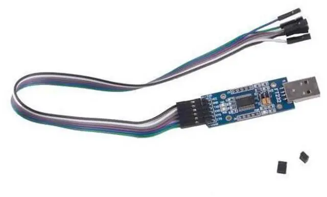 Main image of FTDI FT232 USB 2.0 to TTL Serial Adapter Module Download Cable, 3.3V & 5V Selectable Logic Level Converter, Compatible with Arduino, Supports Windows 10 System