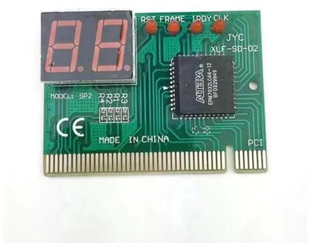 Main image of 2 Digit LCD PCI Diagnostic Post Tester Card, PC Motherboard Analyzer, Computer Mainboard Fault Detection Debug Card for Desktop PCI Slot Motherboard Repair