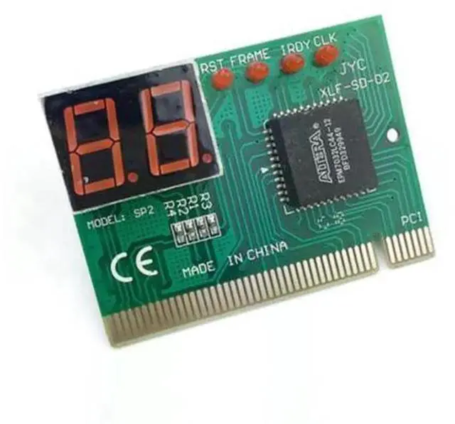 Alt view image 4 of 4 - 2 Digit LCD PCI Diagnostic Post Tester Card, PC Motherboard Analyzer, Computer Mainboard Fault Detection Debug Card for Desktop PCI Slot Motherboard Repair