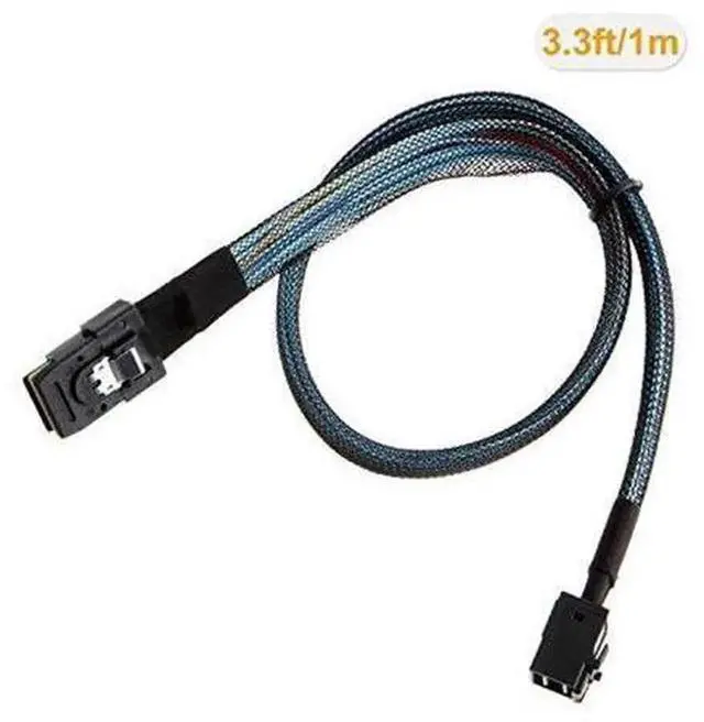 Alt view image 2 of 2 - CableCreation Internal Mini SAS HD Cable 0.5M/1.6FT, SFF-8643 to SFF-8087 Mini SAS 36Pin Cable, Internal Server Storage Cable for RAID Controller, Hard Drive Backplane