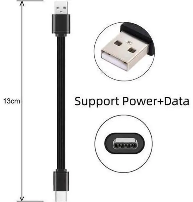 Alt view image 5 of 7 - USB 2.0 Type-A Male to Mini Micro USB Type-C Male Flat Slim FPC Cable, 13cm Flexible Ribbon Charging Data Cord for FPV Drone, Hard Disk, Mobile Phone, 3Pcs/Set