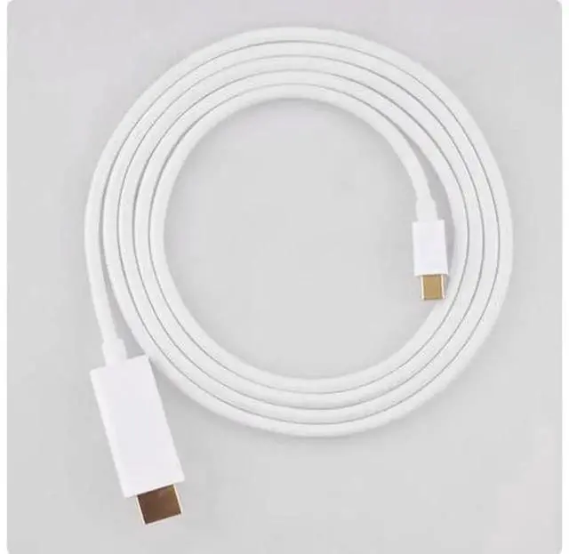 Alt view image 2 of 2 - Mini DP to HDMI Adapter, 4K HD Video Converter, Mini DisplayPort to HDMI Connector for Laptop PC Connecting Monitor, Television, Projector