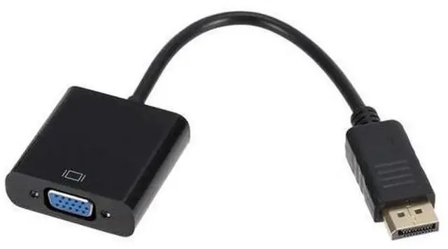 Alt view image 5 of 5 - DisplayPort DP to VGA Adapter, DP Male to VGA Female Video Signal Converter for PC Desktop Laptop, Video Display Connector, Packed with Slide Card Blister, 1 Piece