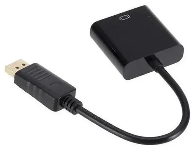 Alt view image 4 of 5 - DisplayPort DP to VGA Adapter, DP Male to VGA Female Video Signal Converter for PC Desktop Laptop, Video Display Connector, Packed with Slide Card Blister, 1 Piece