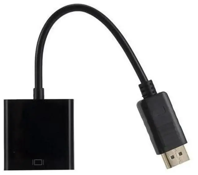 Alt view image 2 of 5 - DisplayPort DP to VGA Adapter, DP Male to VGA Female Video Signal Converter for PC Desktop Laptop, Video Display Connector, Packed with Slide Card Blister, 1 Piece