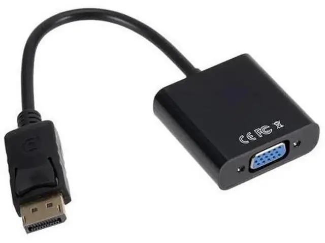 Alt view image 3 of 5 - DisplayPort DP to VGA Adapter, DP Male to VGA Female Video Signal Converter for PC Desktop Laptop, Video Display Connector, Packed with Slide Card Blister, 1 Piece