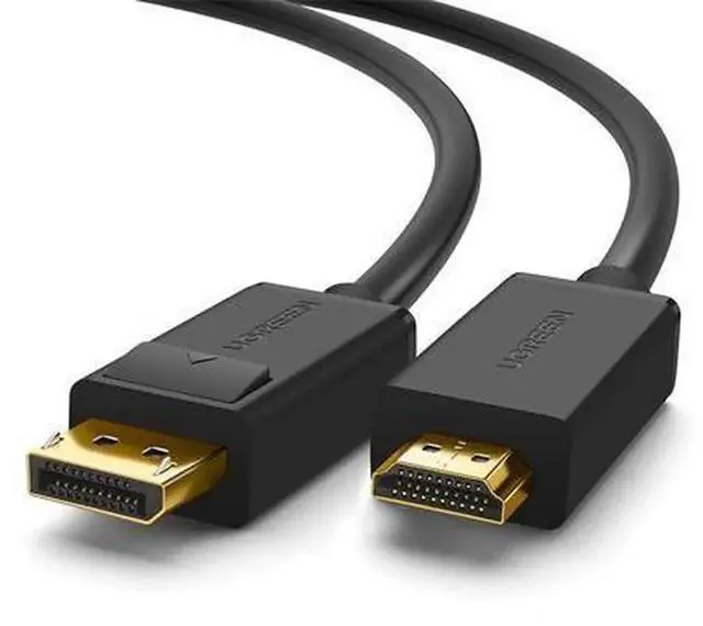 Main image of UGREEN 4K DisplayPort to HDMI Cable, Uni-Directional UHD DP to HDMI Video Cord, DP Male to HDMI Male Connector for Computer, HDTV, Monitor, Projector, Laptop, 6FT Length