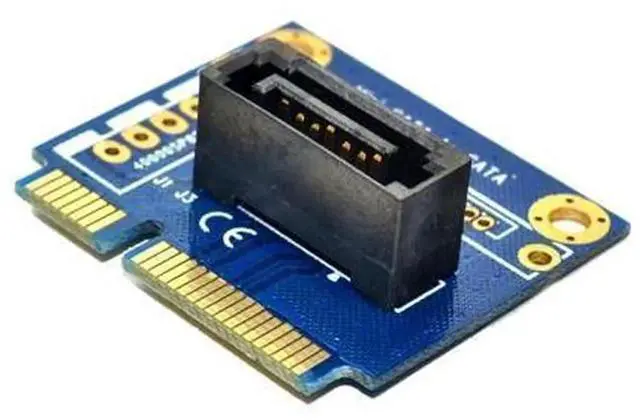 Main image of mSATA to SATA Converter Card, Half-Size Mini SATA to 7Pin SATA PCIe Extension Adapter for 2.5" 3.5" HDD SSD Solid State Hard Drive