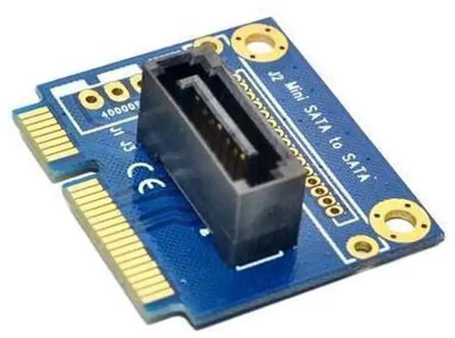 Alt view image 6 of 6 - mSATA to SATA Converter Card, Half-Size Mini SATA to 7Pin SATA PCIe Extension Adapter for 2.5" 3.5" HDD SSD Solid State Hard Drive