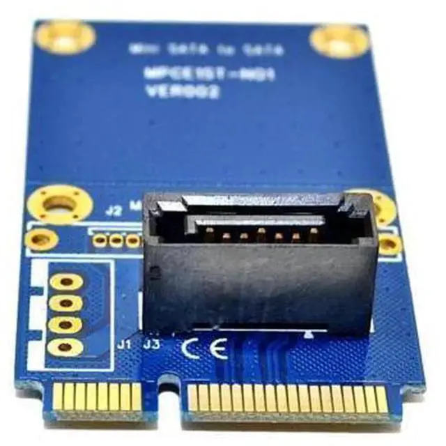 Alt view image 4 of 6 - mSATA to SATA Converter Card, Half-Size Mini SATA to 7Pin SATA PCIe Extension Adapter for 2.5" 3.5" HDD SSD Solid State Hard Drive
