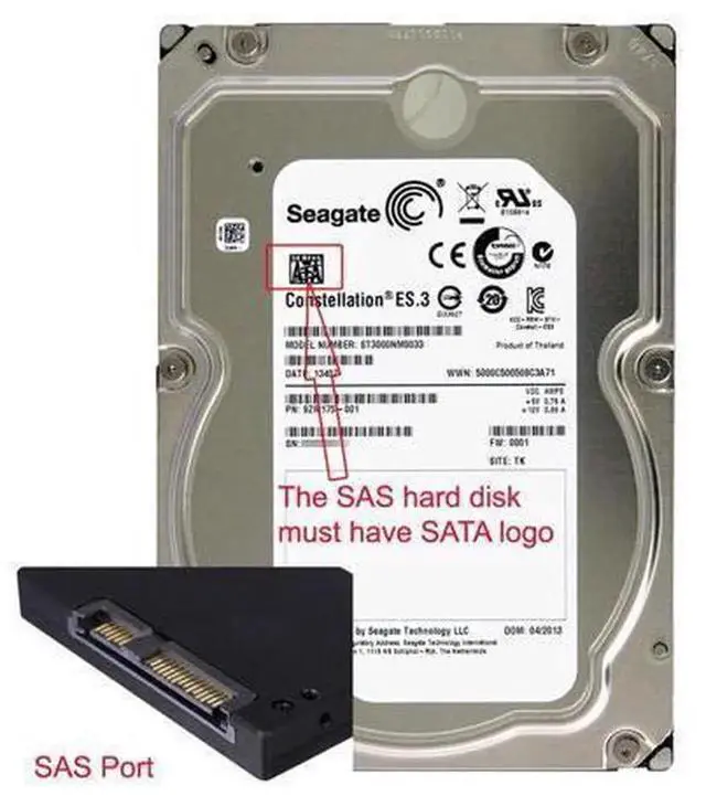 Alt view image 3 of 7 - SFF-8482 SAS to SATA Adapter, 29Pin SAS Hard Drive to 22Pin Motherboard SATA Converter Adapter